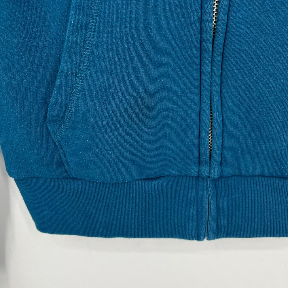 PINK Victoria's Secret Full Zip Hoodie Women's Size XS Blue Logo Cotton Blend - Picture 6 of 9